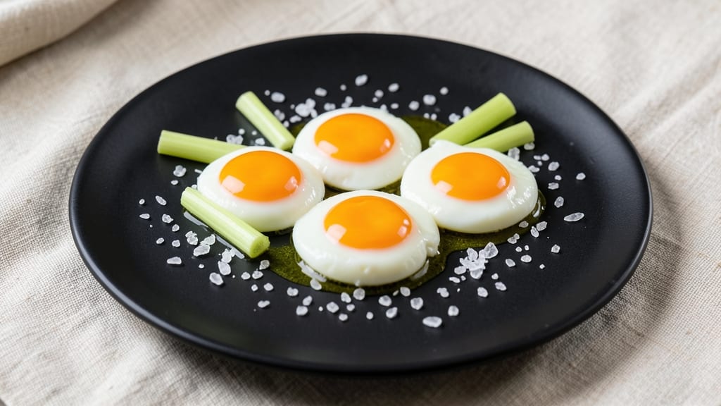 TikTok Egg Recipe: Celery-Crusted Yolk Poaching Magic