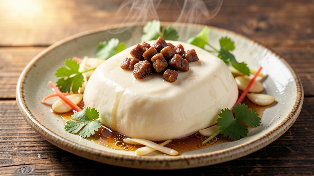 Steam Egg Tofu with Minced Pork Recipe: Silky Tofu and Savory Pork Fusion in One Bowl