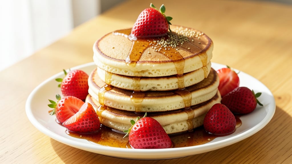 Strawberry Pancakes Recipe Without Eggs: Fluffy Stacks With Bright Fruit Swirls