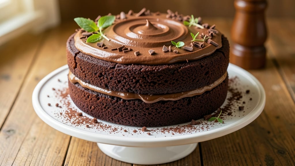 6-Inch Eggless Chocolate Cake Recipe: Moist Crumb and Decadent Fudgy Layers