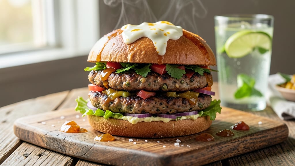 Indian Veggie Burger Recipe: Spiced Lentil and Chickpea Crunch
