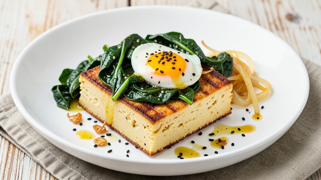 Spinach Egg and Tofu Recipe: Savory Scramble With Crispy Edges