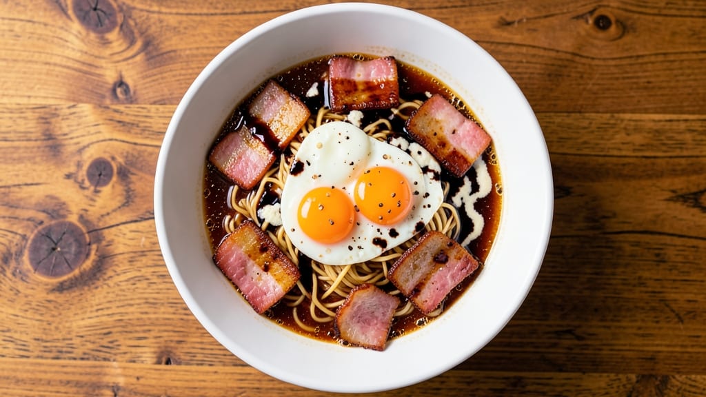 Spam Ramen Noodles and Egg Recipe: Savory Spice Bomb in 20 Minutes