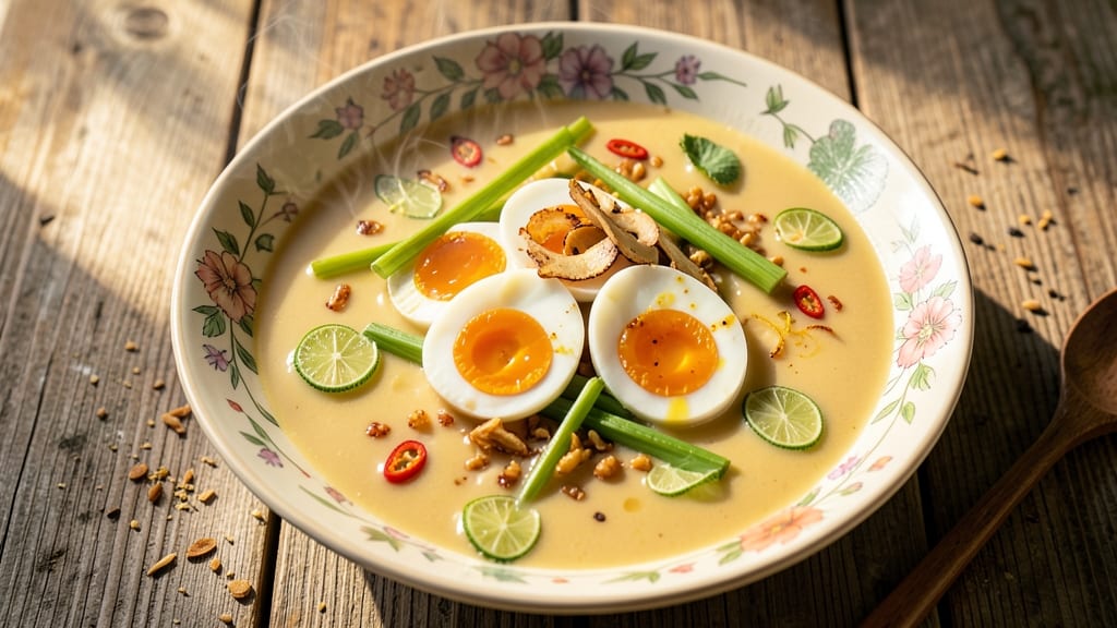 Thai Egg Soup Recipe: Fragrant Coconut and Lemongrass Simmered to Perfection