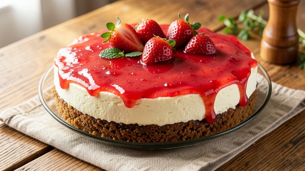 Strawberry Cheesecake Recipe Without Eggs: Velvety Creaminess With Fresh Fruit Topping