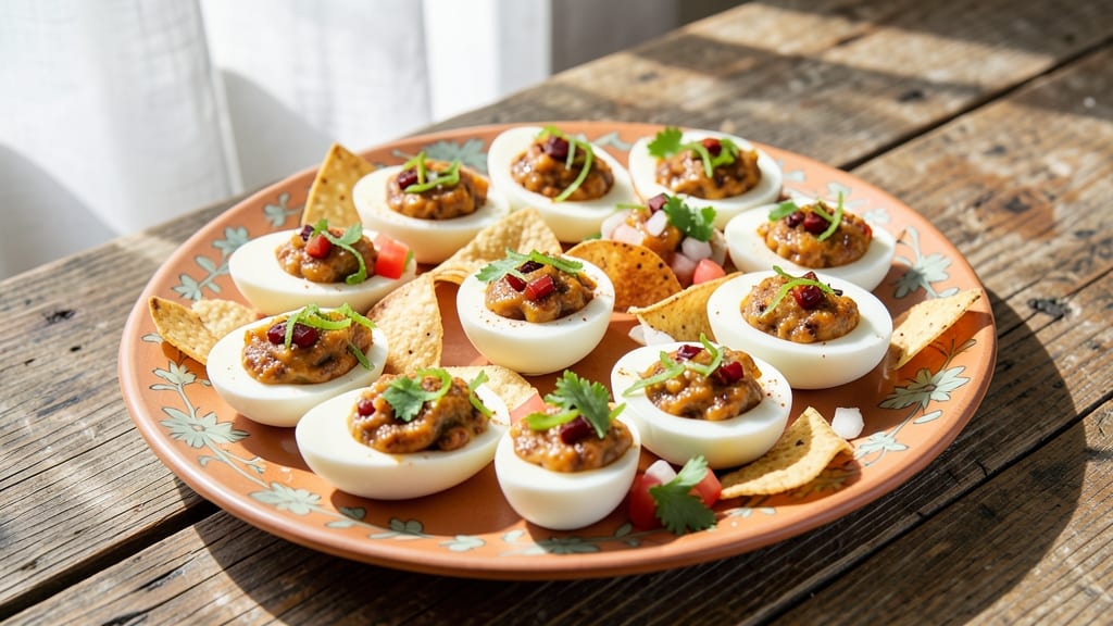Southwestern Deviled Eggs Recipe: Smoky Chipotle and Lime Zing With Crunchy Celery Crowns
