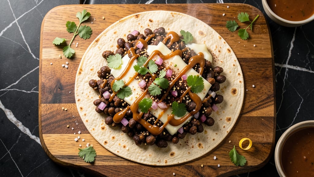 Veggie Bean Quesadilla Recipe: Crispy Tortilla Layers Packed With Spiced Beans