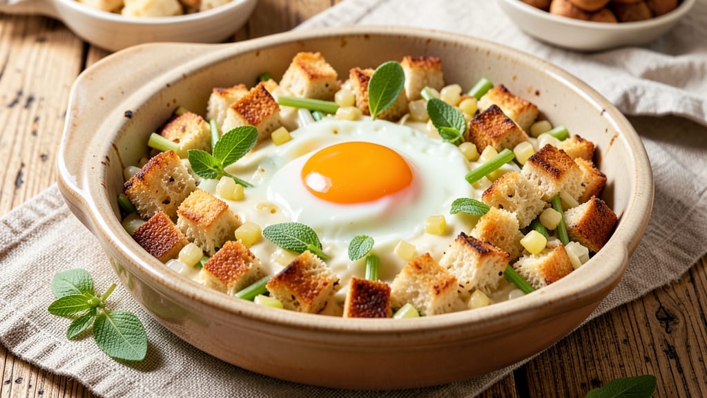Thanksgiving Dressing Recipe With Egg: Golden Crust, Juicy Yolk-Centered Bites