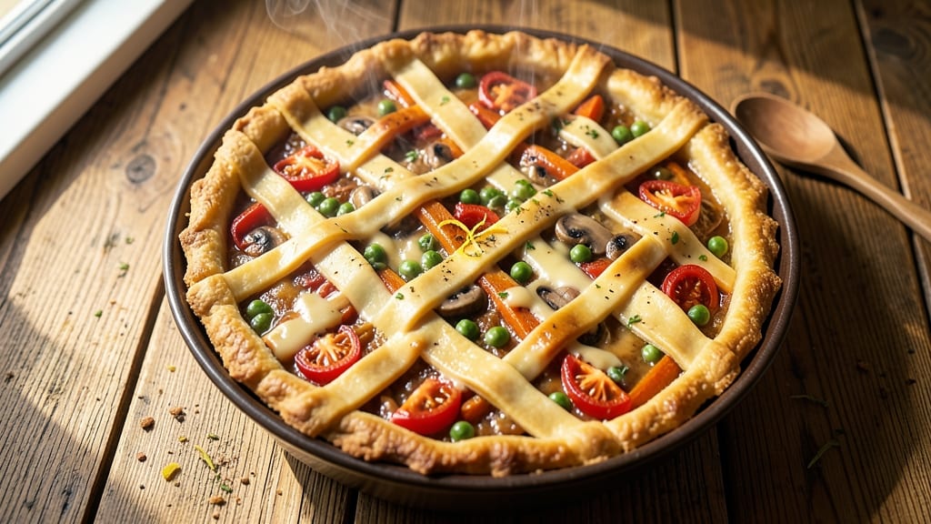 Vegan Veggie Pie Recipe: Flaky Crust and Hearty Filling in One Bite