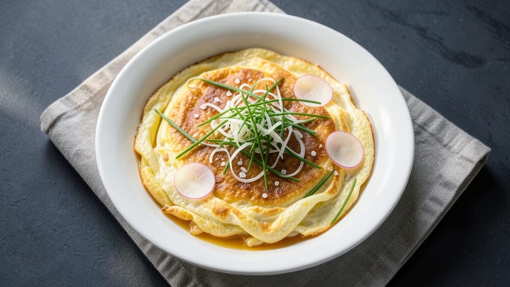 6 Egg Omelette Recipe: Fluffy Clouds With Crispy Celery Crowns