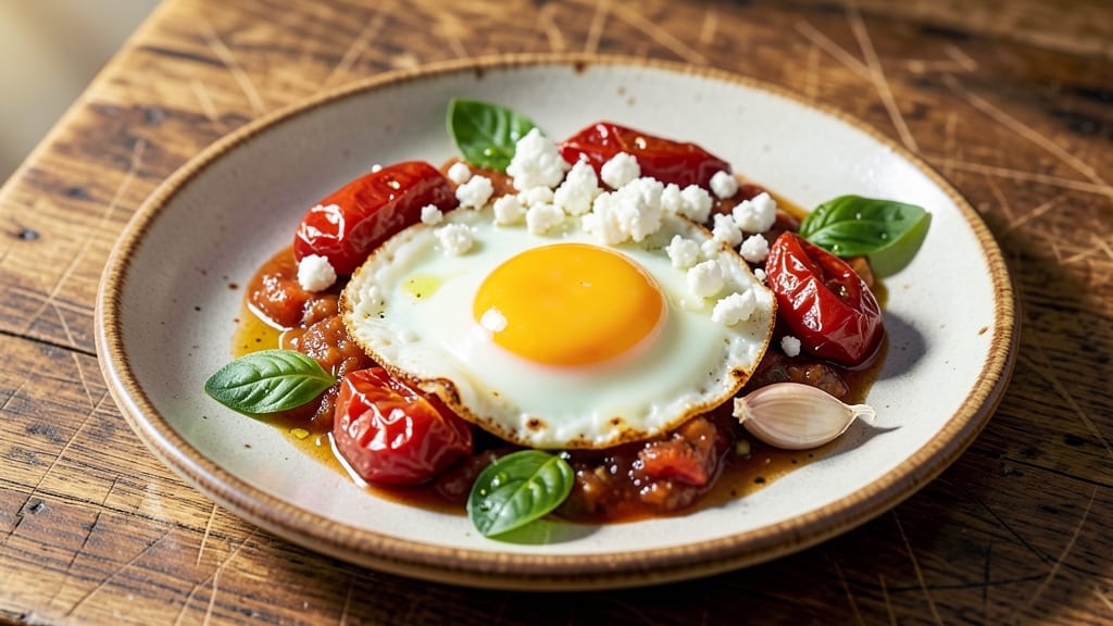 Tomato Egg Mediterranean Recipe: Sun-Dried Tomato and Feta Stuffed Eggs