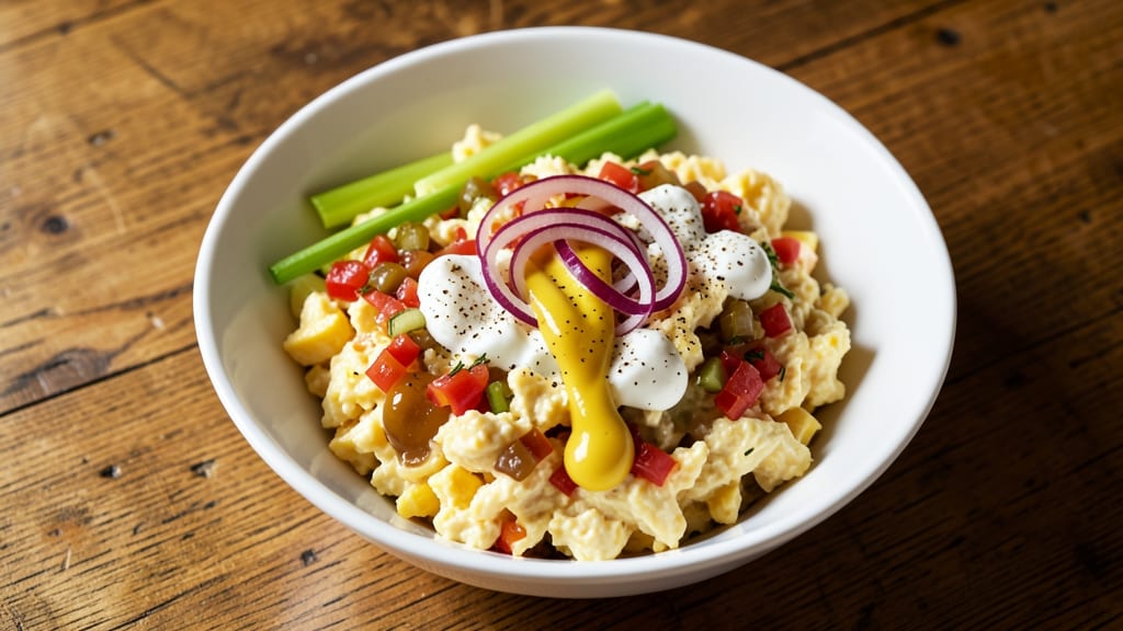 Egg Salad Recipe With Relish And Mustard: Crisp Celery Bite Meets Tangy Creamy Magic