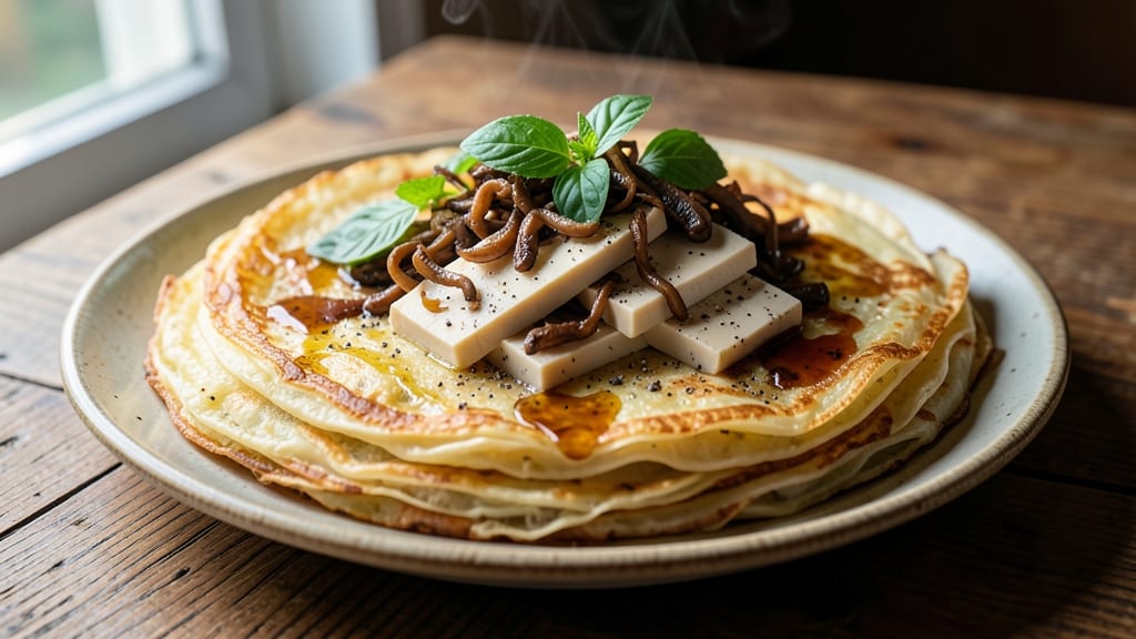 Vietnamese Egg Pancake Recipe: Silky Egg Clouds Wrapped in Crispy Rice Flour Lace