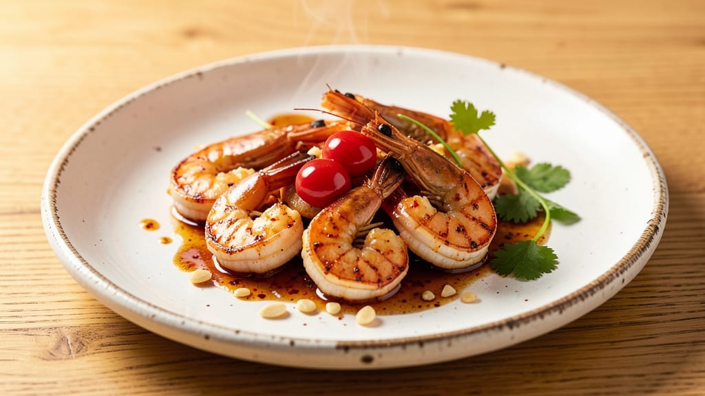 Shrimp and Red Eggs Recipe: Spicy Garlic Butter Bites with Runny Yolk Magic