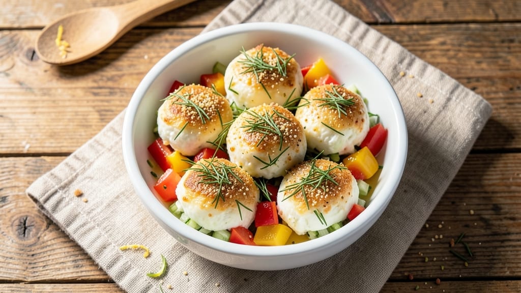 Veggie Egg White Bites Recipe: Crispy Celery Crowns With Herby Plant-Based Creaminess