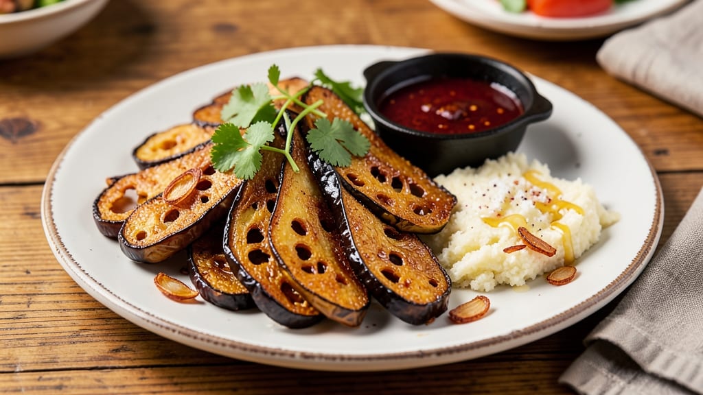 Southern Fried Eggplant Recipe: Buttery Crispy Bites with Spiced Flour Coating