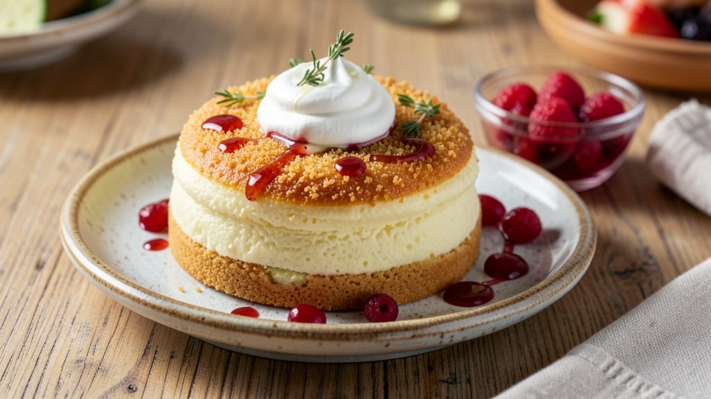 Steamed Egg Cake Recipe: Silky Yolk Clouds With Celery Crisp