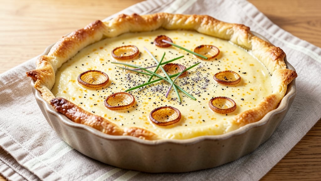 Vegetarian Egg Quiche Recipe: Silky Tofu Yolk Replaces Eggs