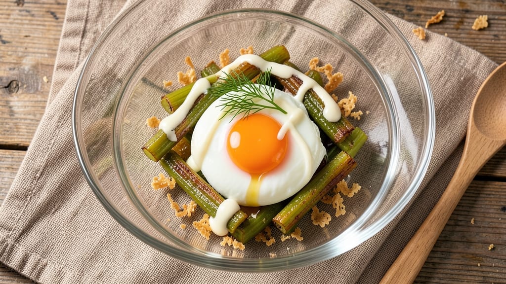 63 Degree Egg Recipe: Celery Crown Crunch Meets Silky Yolk Brilliance
