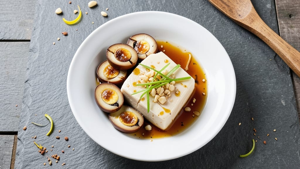 Silken Tofu and Century Egg Recipe: Umami-Packed Balance of Silky and Crunchy
