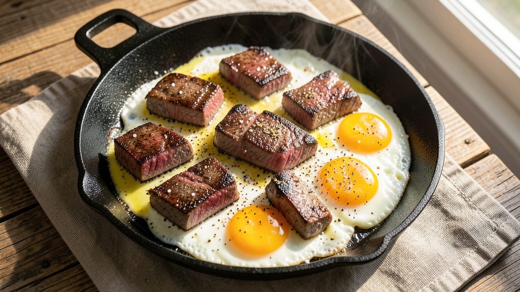 Steak and Eggs Skillet Recipe: Sizzling Protein-Packed Breakfast in 15 Minutes