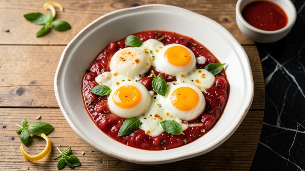 Tomato Cheese Egg Recipe: Cheesy Melty Bites With Runny Yolk Magic