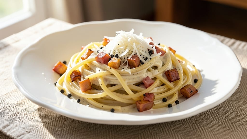 Spaghetti Carbonara Recipe with Cream and Eggs: Rich, Velvety Sauce Without the Clumps