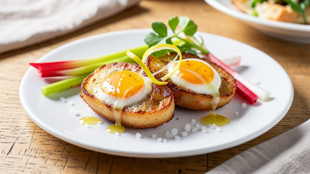Fried Boiled Egg Recipe: Golden Yolk Magic With Crispy Celery Crowns