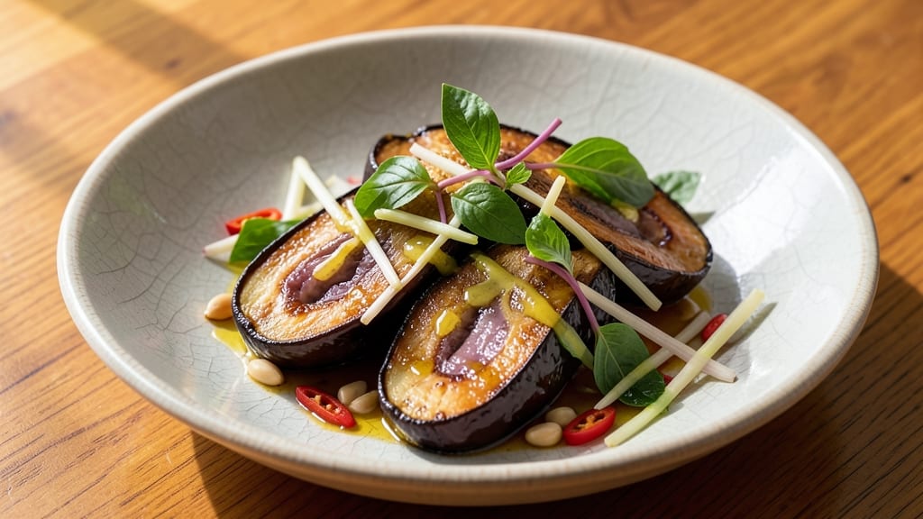 Vegan Thai Basil Eggplant Recipe: Fragrant Lemongrass and Chili Heat in One Pan