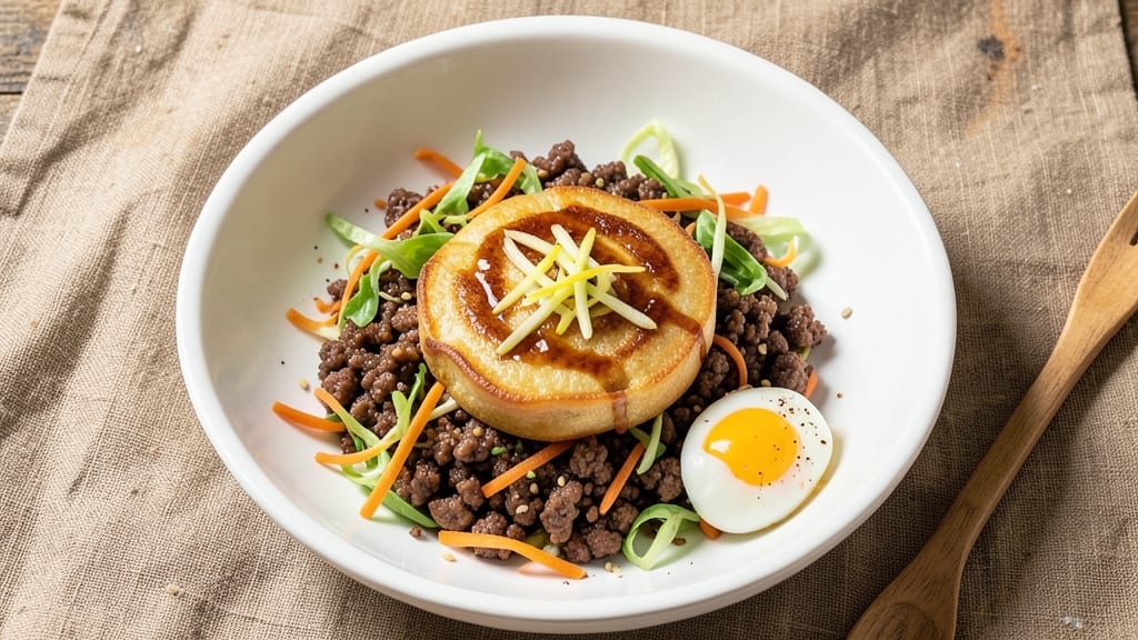 THM Egg Roll in a Bowl Recipe: Crispy Celery Crowns Over Silky Yolk Luxe