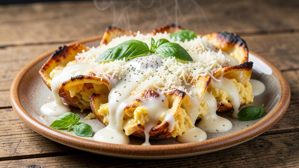 Stuffed Egg Shells Recipe With Egg: Baked Breakfast Bites With Creamy Yolk Hearts