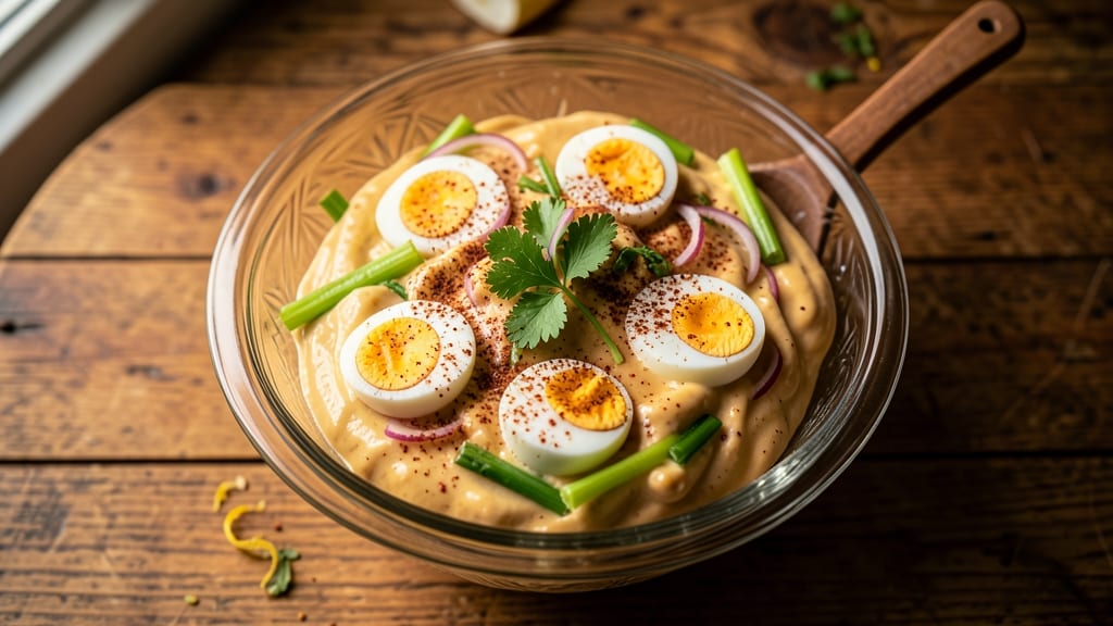 Soul Food Egg Salad Recipe: Smoky Paprika and Mustard Kick With Crisp Celery Bites