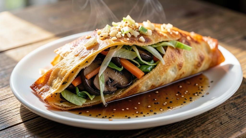 Vegan Baked Egg Roll Recipe: Crispy Wrappers Filled With Savory Mushroom Delight