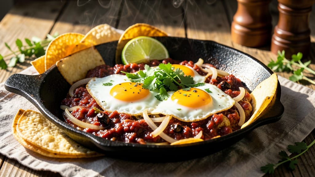 Traditional Huevos Rancheros Recipe With Eggs: Smoky Tomato Salsa and Crispy Tortilla Magic