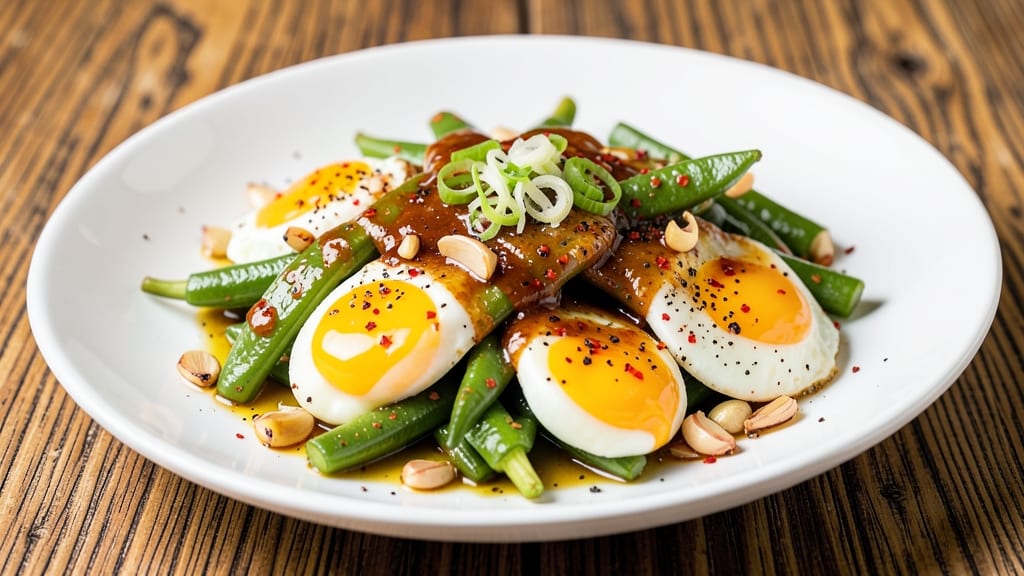 Sitaw With Egg Recipe: Savory Stir-Fried Green Beans with Runny Yolks
