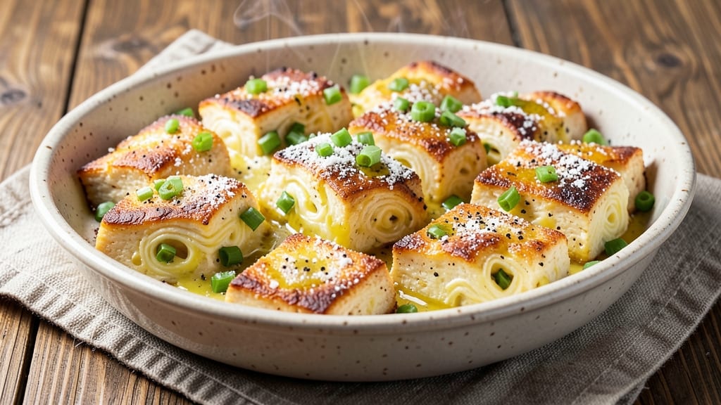 Tofu Egg Bites Recipe: Crispy Celery Crowns Meet Silky Tofu Centers