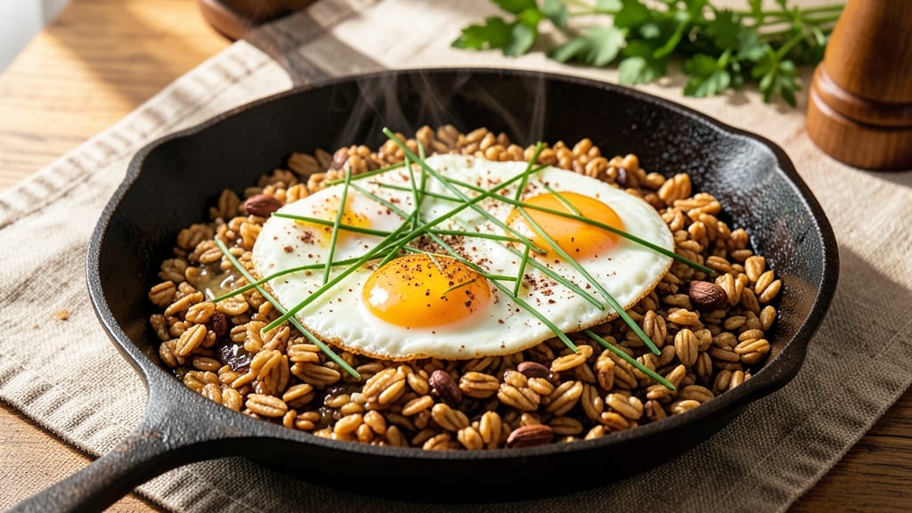 Steel Cut Oats and Eggs Recipe: Savory Protein Powerhouse in 15 Minutes