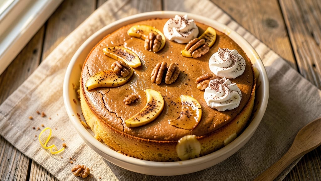 2 Egg Banana Cake Recipe: Moist Crumb and Vanilla Swirl Magic