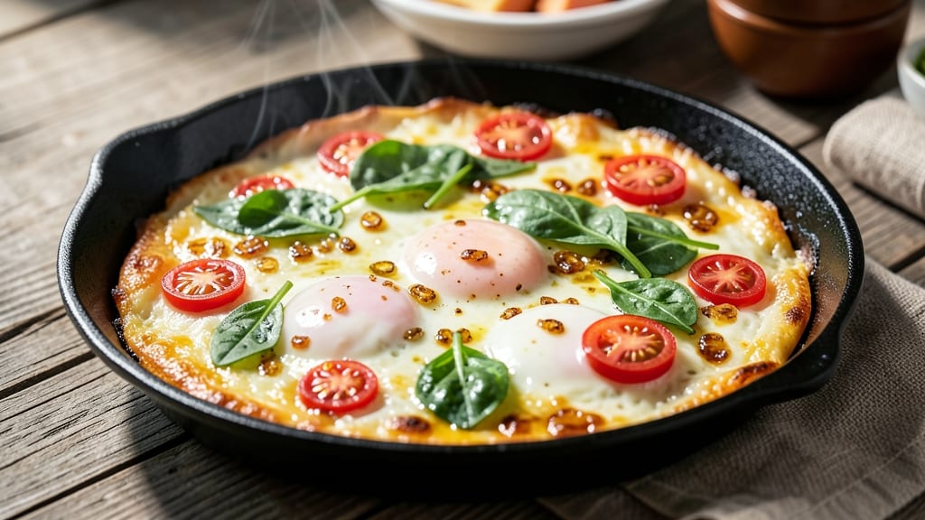 3 Egg Frittata Recipe: Crispy Edges and Set Yolk Brilliance