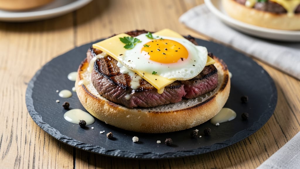 Steak Egg and Cheese Bagel Copycat Recipe: Crispy Toasted Bagel Meets Perfectly Poached Egg