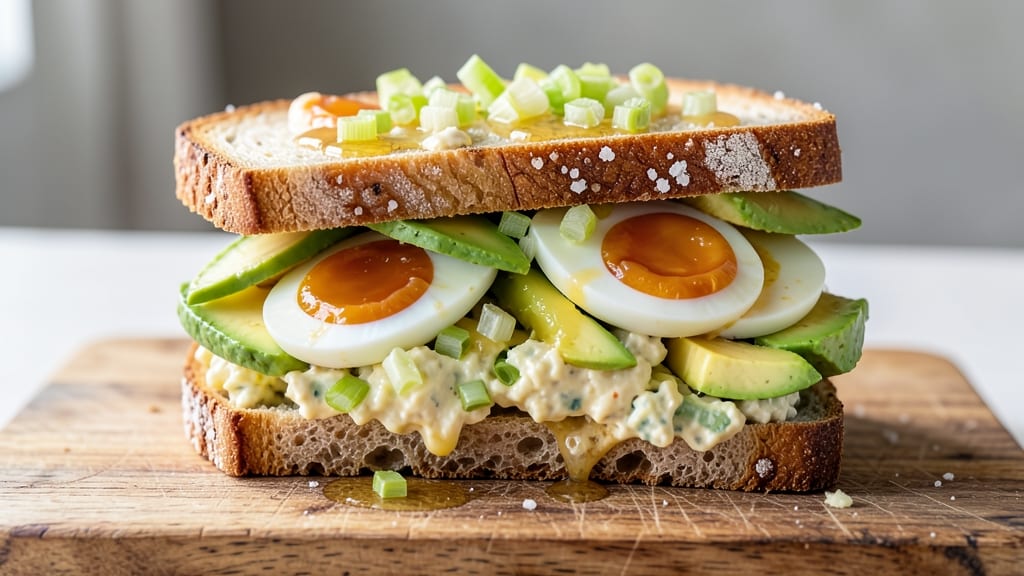 Sweet Egg Salad Sandwich Recipe: Crisp Celery Bites Over Creamy Yolk Bliss