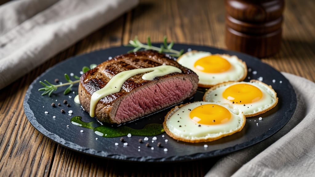 Steak and Eggs Dinner Recipe: Crispy Sear Meets Runny Yolk Brilliance